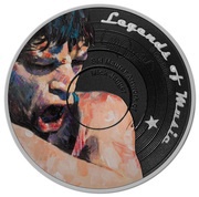 5 Dollars - Elizabeth II Mick Jagger, Solomon Islands, 2019 reverse image