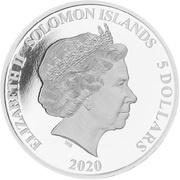 5 Dollars - Elizabeth II John Paul II obverse image