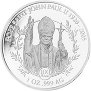 5 Dollars - Elizabeth II John Paul II, Solomon Islands, 2020 reverse image