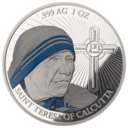5 Dollars - Elizabeth II Mother Teresa, Solomon Islands, 2020 reverse image