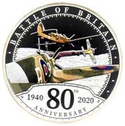 5 Dollars - Elizabeth II Battle of Britain, Solomon Islands, 2020 reverse image