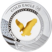 5 Dollars - Elizabeth II Gold Eagle, Solomon Islands, 2021 reverse image