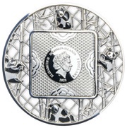 5 Dollars - Elizabeth II Filigree Panda obverse image