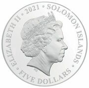 5 Dollars - Elizabeth II Platinum Jubilee obverse image
