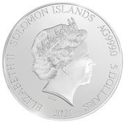 5 Dollars - Elizabeth II The Knight obverse image