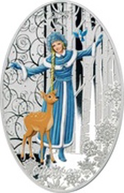 5 Dollars - Elizabeth II Snow Maiden, Solomon Islands, 2021 reverse image