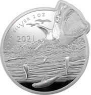 5 Dollars - Elizabeth II Great White Shark, Solomon Islands, 2021 reverse image