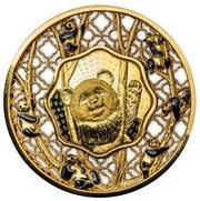 5 Dollars - Elizabeth II Filigree Panda, Solomon Islands, 2022 reverse image