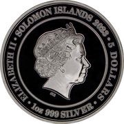 5 Dollars - Elizabeth II Posthumous; Year of the Rabbit obverse image