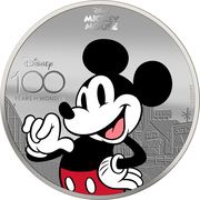 5 Dollars - Charles III Mickey Mouse, Solomon Islands, 2023 reverse image