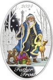 5 Dollars - Charles III Father Frost, Solomon Islands, 2024 reverse image