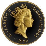 10 Dollars - Elizabeth II 50th Anniversary of the Battle of Guadalcanal obverse image