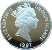 10 Dollars - Elizabeth II Golden Wedding Anniversary obverse image