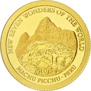 10 Dollars - Elizabeth II Machu Picchu, Solomon Islands, 2007-2009 reverse image
