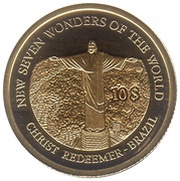 10 Dollars - Elizabeth II Christ Redeemer, Solomon Islands, 2007-2009 reverse image