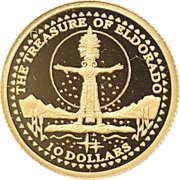 10 Dollars - Elizabeth II Treasure of Eldorado, Solomon Islands, 2008 reverse image