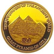 10 Dollars - Elizabeth II Great Pyramid of Giza, Solomon Islands, 2009 reverse image