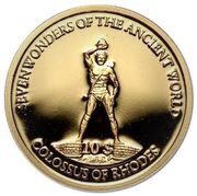 10 Dollars - Elizabeth II Colossus of Rhodes, Solomon Islands, 2009 reverse image