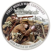 10 Dollars - Elizabeth II Battle of Fromelles, Solomon Islands, 2016 reverse image