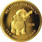 10 Dollars - Elizabeth II Elephant, Solomon Islands, 2016 reverse image