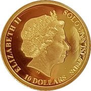 10 Dollars - Elizabeth II Baby Tiger obverse image