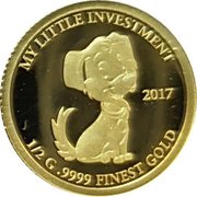 10 Dollars - Elizabeth II Puppy, Solomon Islands, 2017 reverse image