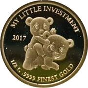 10 Dollars - Elizabeth II Baby Panda, Solomon Islands, 2017 reverse image