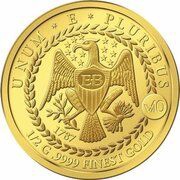 10 Dollars - Elizabeth II 1787 Brasher Doubloon, Solomon Islands, 2017 reverse image