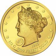 10 Dollars - Elizabeth II 1913 Liberty Nickel, Solomon Islands, 2017 reverse image