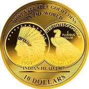 10 Dollars - Elizabeth II Indian Head 1907, Solomon Islands, 2017-2019 reverse image