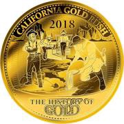10 Dollars - Elizabeth II California Gold Rush, Solomon Islands, 2018 reverse image