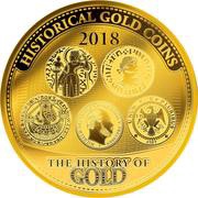 10 Dollars - Elizabeth II Historical Gold Coins, Solomon Islands, 2018 reverse image