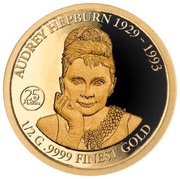 10 Dollars - Elizabeth II Audrey Hepburn, Solomon Islands, 2018 reverse image