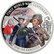 10 Dollars - Elizabeth II Armistice, Solomon Islands, 2018 reverse image