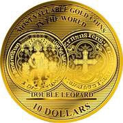 10 Dollars - Elizabeth II Double Leopard, Solomon Islands, 2018 reverse image