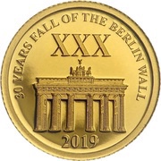 10 Dollars - Elizabeth II Berlin Wall, Solomon Islands, 2019 reverse image