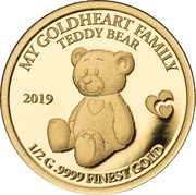 10 Dollars - Elizabeth II Teddy Bear, Solomon Islands, 2019 reverse image