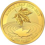 10 Dollars - Elizabeth II Maple Leaf, Solomon Islands, 2019 reverse image