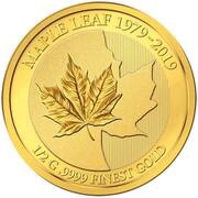 10 Dollars - Elizabeth II Maple Leaf, Solomon Islands, 2019 reverse image
