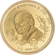 10 Dollars - Elizabeth II John Paul II, Solomon Islands, 2020 reverse image