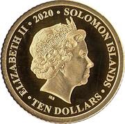 10 Dollars - Elizabeth II VE Day obverse image