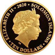 10 Dollars - Elizabeth II VE Day obverse image