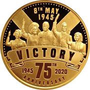 10 Dollars - Elizabeth II VE Day, Solomon Islands, 2020 reverse image