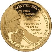 10 Dollars - Elizabeth II Mother Teresa 1985, Solomon Islands, 2020 reverse image