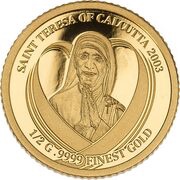 10 Dollars - Elizabeth II Mother Teresa 2003, Solomon Islands, 2020 reverse image