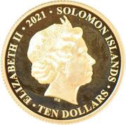 10 Dollars - Elizabeth II Platinum Jubilee obverse image