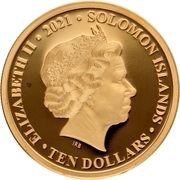 10 Dollars - Elizabeth II Platinum Jubilee obverse image