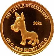 10 Dollars - Elizabeth II Baby Donkey, Solomon Islands, 2021 reverse image