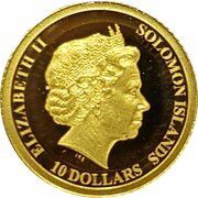 10 Dollars - Elizabeth II Baby Fawn obverse image