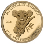 10 Dollars - Elizabeth II Baby Koala, Solomon Islands, 2021 reverse image